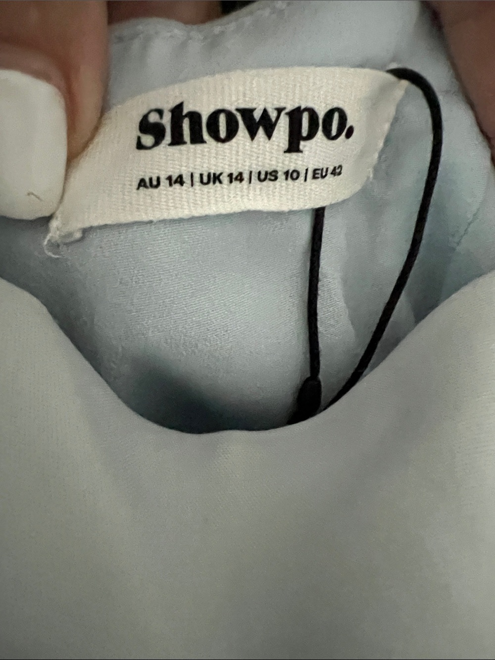 NWT $120 REVOLVE Australia SHOWPO Helda fit flare mini halter dress blue US 10 - Picture 8 of 9